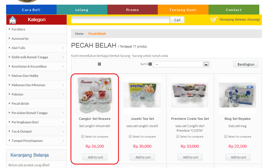 pilih produk